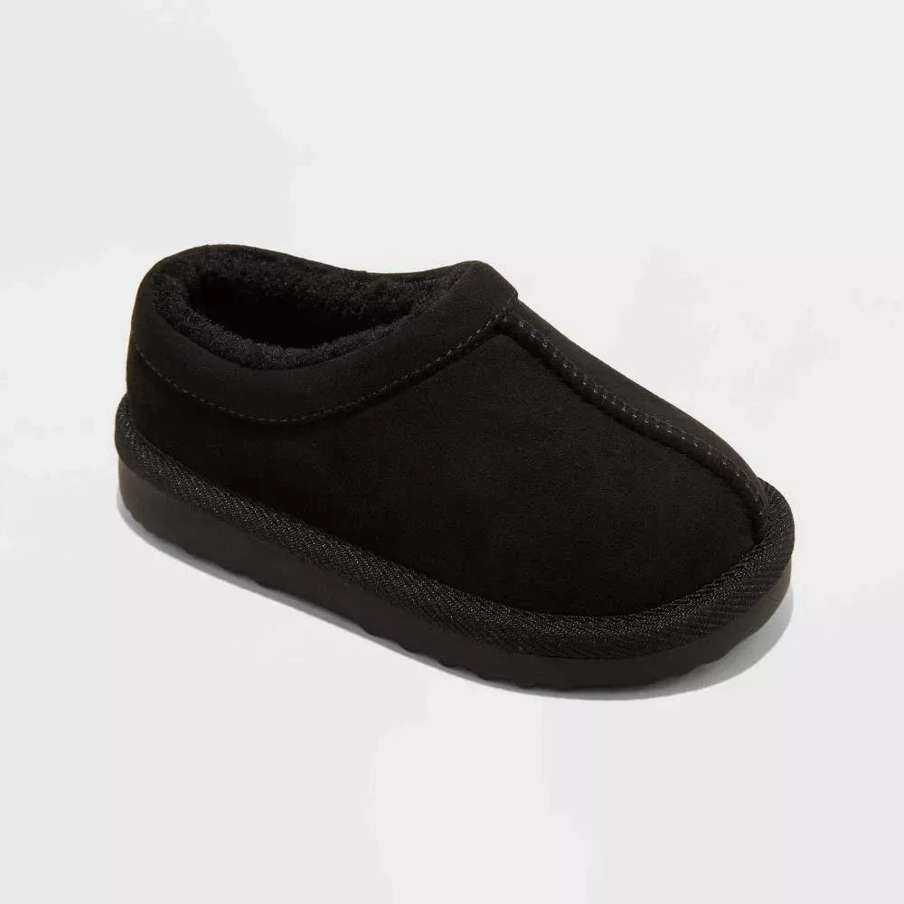 Toddler Jude Clog Slippers Cat & Jack Black Size 7T New With Tags